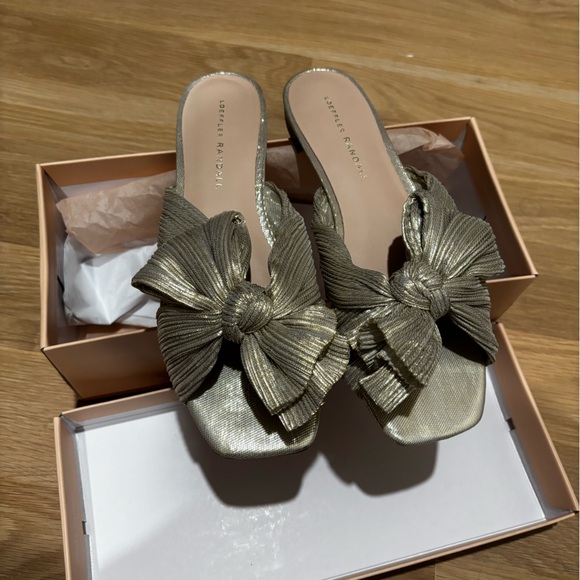 Loeffer Randall Flat Sandal Daphne pleated - Picture 2 of 3